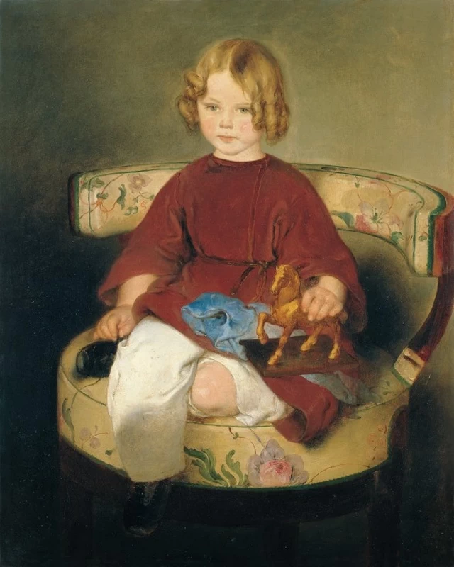 Bambino seduto in poltrona - Liechtenstein Collection